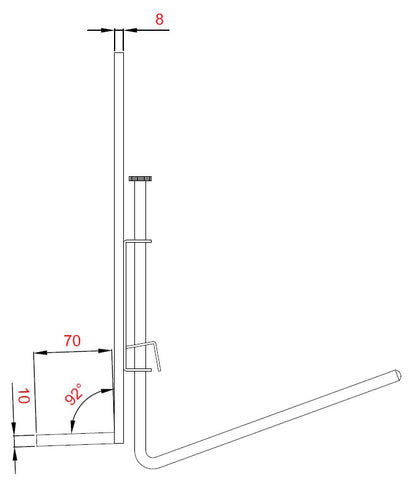 Glasnotenpult mit Beschlägen