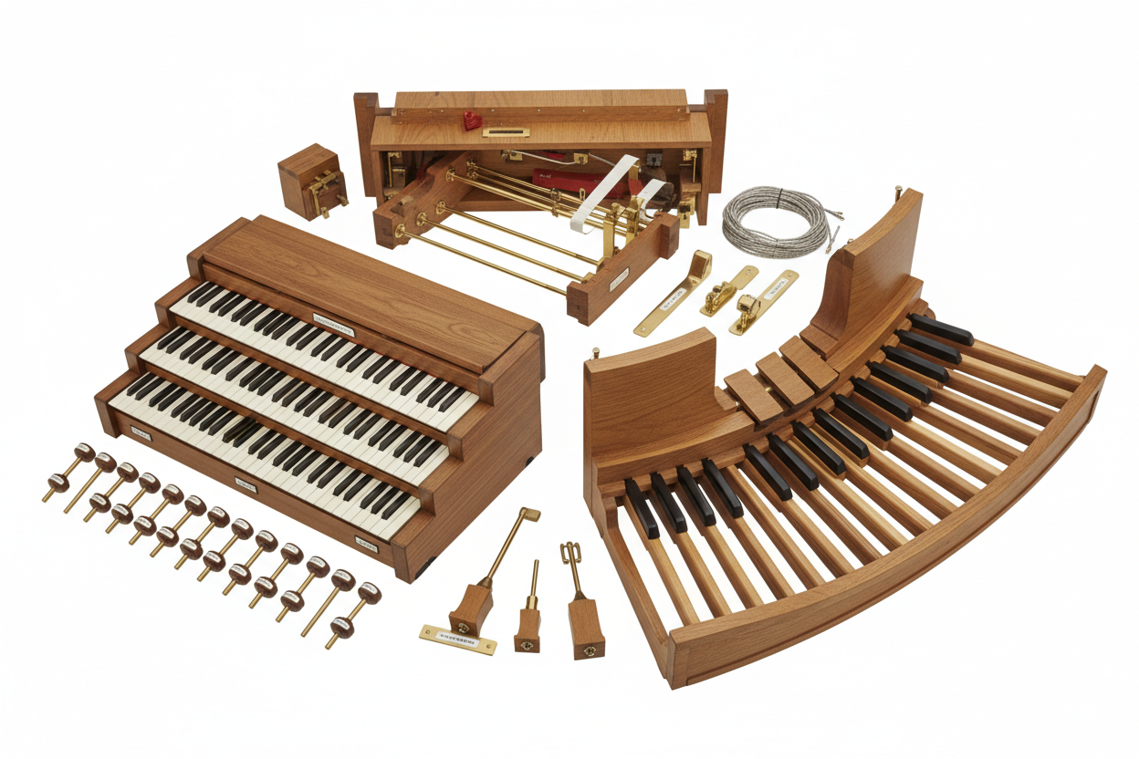 Orgel Spieltisch-Teile